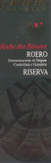 Taliano Michele Roero Roche dra Bossoa Riserva 2009 Front Label