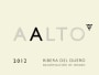 Aalto Ribera Del Duero Rouge 2012 Front Label