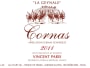 Vincent Paris Cornas La Geynale 2011 Front Label