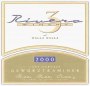 Three Rivers Late Harvest Gewurtraminer 2000 Front Label