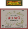 Allozo Reserva 1994 Front Label