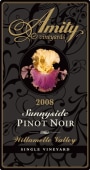 Amity Sunnyside Pinot Noir 2008 Front Label