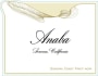 Anaba Sonoma Coast Pinot Noir 2011 Front Label