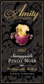 Amity Sunnyside Pinot Noir 2007 Front Label