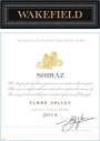 Wakefield Shiraz 2014 Front Label