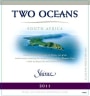 Two Oceans Shiraz 2011 Front Label