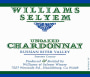 Williams Selyem Unoaked Chardonnay 2014 Front Label