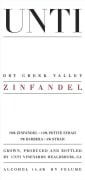 Unti Dry Creek valley Zinfandel 2013 Front Label
