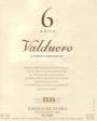 Valduero 6 Anos Reserva Premium 2006 Front Label