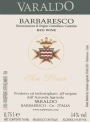 Varaldo Barbaresco Sori Loreto 2000 Front Label