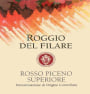 Velenosi Rosso Piceno Roggio del Filare Superiore 2003 Front Label