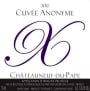 Xavier Vins Chateauneuf-du-Pape Cuvee Anonyme 2012 Front Label