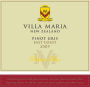 Villa Maria Private Bin Pinot Gris 2009 Front Label