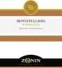 Zonin Montepuliciano 2010 Front Label