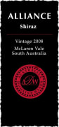 Australian Domaine Wines Alliance Shiraz 2008 Front Label