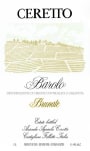 Ceretto Barolo Brunate 2012 Front Label