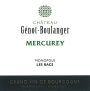Domaine Genot-Boulanger Mercurey Les Bacs Blanc 2010 Front Label