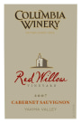 Columbia Winery Red Willow Cabernet Sauvignon 2007 Front Label