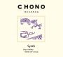 Chono Reserva Syrah 2012 Front Label