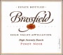 Brassfield High Serenity Ranch Pinot Noir 2010 Front Label