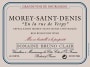 Bruno Clair Morey Staint Denis Rouge 2011 Front Label