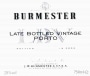 Burmester Late Bottled Vintage Port 2004 Front Label