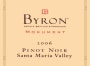 Byron Monument Pinot Noir 2006 Front Label