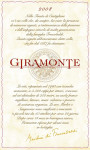 Frescobaldi Castiglioni Giramonte 2008 Front Label