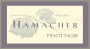 Hamacher Wines Pinot Noir 2010 Front Label