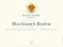 Hartford MacLean's Block Pinot Noir 2013 Front Label