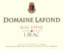 Domaine Lafond Lirac Blanc 2015 Front Label
