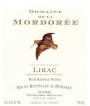 Domaine de la Mordoree Lirac La Dame Rousse Rouge 2009 Front Label