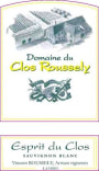 Domaine du Clos Roussely Esprit du Clos Sauvignon Blanc 2011 Front Label