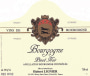Hubert Lignier Bourgogne Rouge 2013 Front Label
