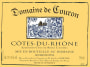 Dom. de Couron Cotes-du-Rhone 2013 Front Label