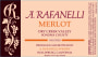 A. Rafanelli Merlot 2001 Front Label