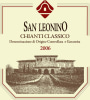 Tenimenti Angelini Chianti Classico San Leonino 2006 Front Label