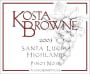 Kosta Browne Santa Lucia Highlands Pinot Noir 2003 Front Label