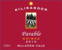 Kilikanoon Parable Shiraz 2010 Front Label