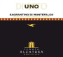 Tenuta Alzatura Uno di Sagrantino Montefalco 2009 Front Label