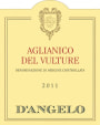 D'Angelo Aglianico del Vulture 2011 Front Label