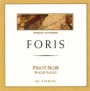 Foris Estate Pinot Noir 1998 Front Label