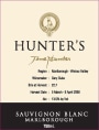 Hunter's Sauvignon Blanc 2015 Front Label