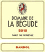 Domaine de la Begude Bandol Rouge 2010 Front Label