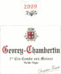 Domaine Fourrier Gevrey Chambertin Combe Aux Moines Premier Cru 2009 Front Label