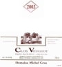 Domaine Michel Gros Clos de Vougeot Grand Maupertuis Grand Cru 2003 Front Label