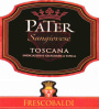 Frescobaldi Pater Sangiovese 2011 Front Label