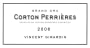 Vincent Girardin Corton Perrieres Grand Cru Rouge 2006 Front Label