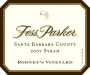 Fess Parker Rodney's Vineyard Syrah 2007 Front Label