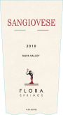 Flora Springs Sangiovese 2010 Front Label